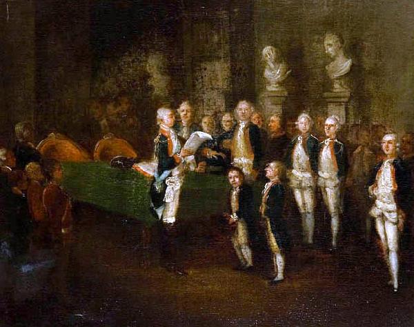 Jean-Pierre Norblin de La Gourdaine Prince Adam Kazimierz Czartoryski in Corps of Cadets Sweden oil painting art